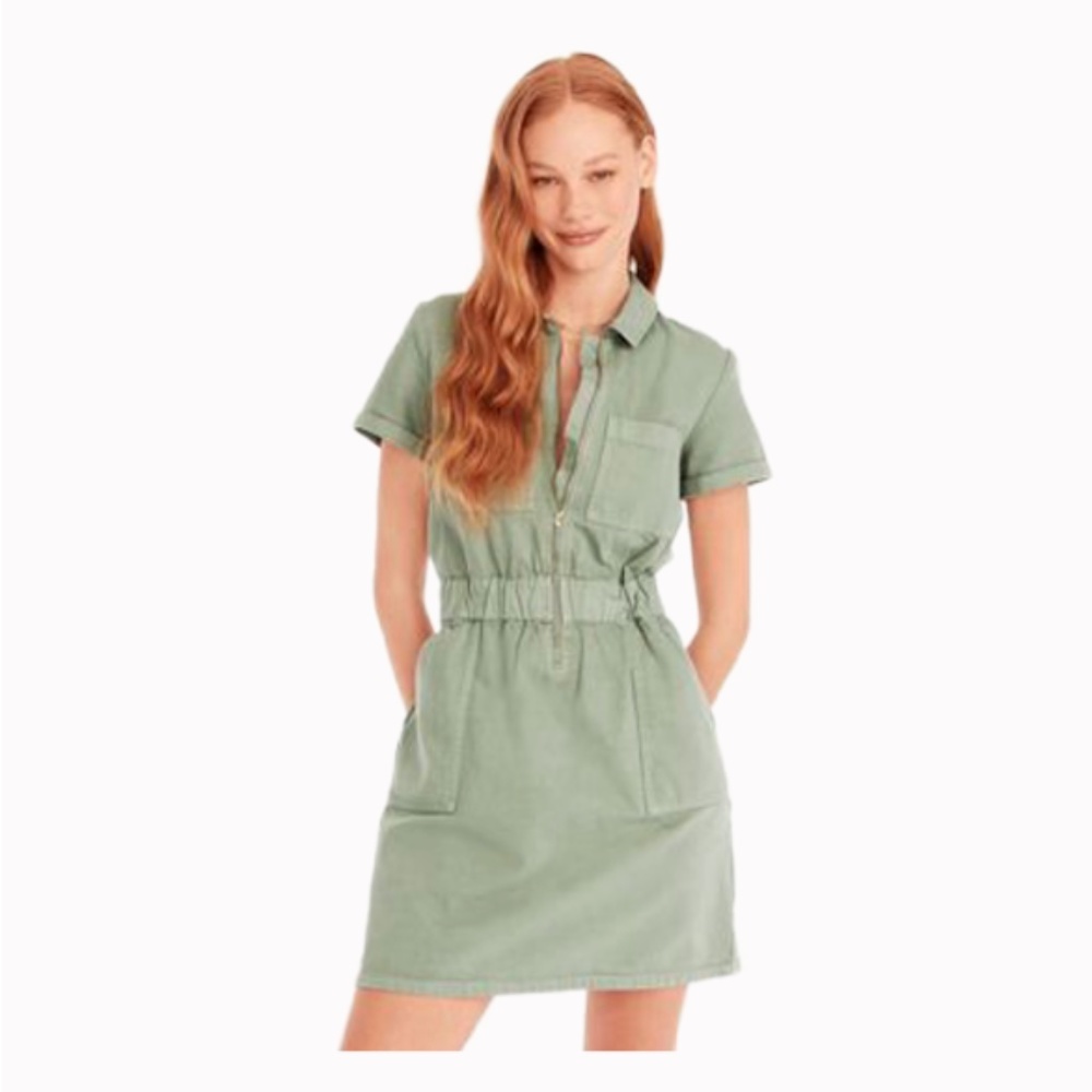 J.Crew Zip-front chino dress